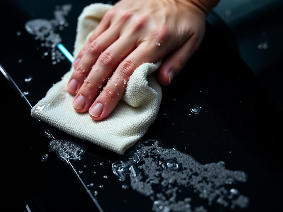 Hand-polishing detail work